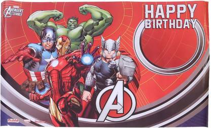Avengers Happy Birthday Paper Poster(2pcs/pack) Paper Print - Animation ...