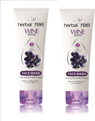 herbal tree wine grape face wash