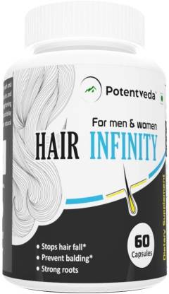 Potentveda Hair Infinity Roots Growth formula for Men & Women - 60 Capsules  Price in India - Buy Potentveda Hair Infinity Roots Growth formula for Men  & Women - 60 Capsules online at 