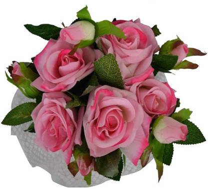 Cute Florist Pink Rose Artificial Flower Price In India Buy Cute Florist Pink Rose Artificial Flower Online At Flipkart Com