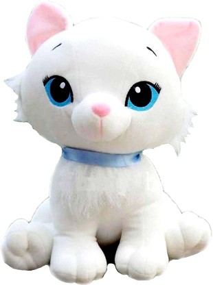 Plush Cat on a Basket With Sound Kids Cute Stuffed Soft Cuddly Teddy Toy 