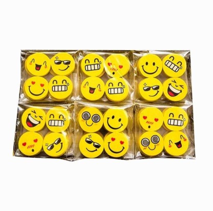 End of School Awards Novelty Smiley Eraser Great for Childrens Party Toy Bags Favours Teachers Presents Prizes for Students The Twiddlers 100pcs Emoji Rubber Erasers for Kids Piñata Fillers 