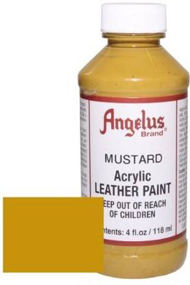 mustard leather paint