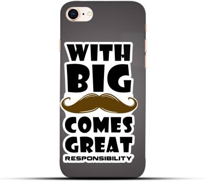 Saavre Back Cover for With Big Mustache Comes Great Responsibility for IPHONE 8