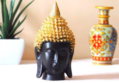 Luxe Mart Meditating Buddha Head Face with Curly Hair + The First In India Who, What, When? (English, Paperback) Decorative Showpiece - 18 cm Price in India - Buy Luxe Mart Meditating Luxe Mart Meditating Buddha Head Face with Curly Hair + The First In India Who, What, When? (English, Paperback) Decorative Showpiece - 18 cm Price in India - Buy Luxe Mart Meditating