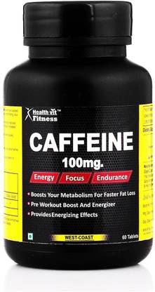 healthvit fitness caffeine 100mg 60 tablets