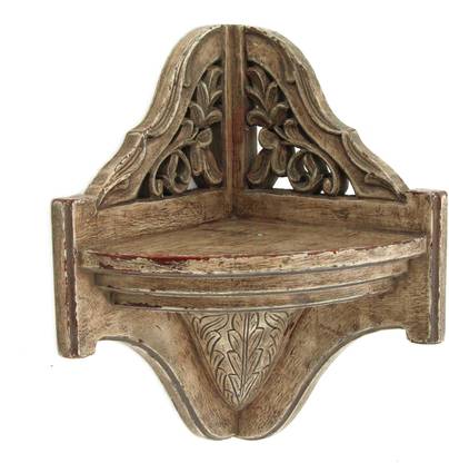 The Home Wall Bracket Curved Wooden Cream Colour Wooden 40x22x23 Cm Wooden Wall Shelf Price In India Buy The Home Wall Bracket Curved Wooden Cream Colour Wooden 40x22x23 Cm Wooden Wall