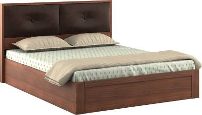 Rigato Walnut Color Engineered Wood Queen Drawer Bed – Spacewood