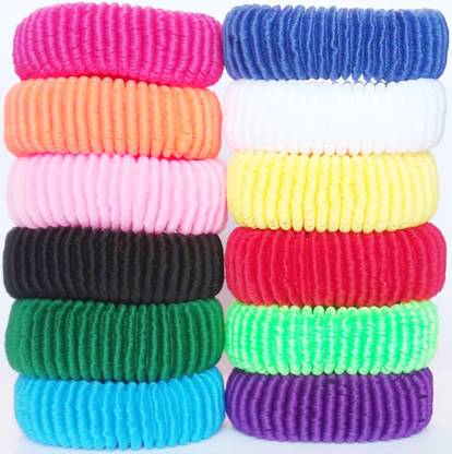 Sj Collection Hair Elastic Bands Multi Color Pack Of 12 For Girls Womens Rubber Band Price In India Buy Sj Collection Hair Elastic Bands Multi Color Pack Of 12 For