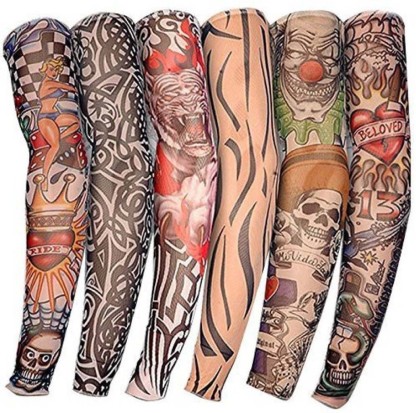 Konsait Full Arm Temporary Black Tattoo Body Stickers For Men Women 18  Sheets  Amazonin Beauty