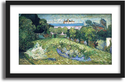 ArtCentral Daubigny's Garden, 1890 02 By Vincent Van Gogh (Without Glass)  Black Frame With Border Art Print Digital Reprint 21 inch x 15 inch  Painting Price in India - Buy ArtCentral Daubigny's