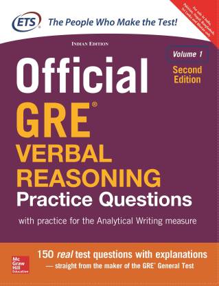 Official GRE Verbal Reasoning Practice Questions(Volume - 1) - With Practice for the Analytical Writing Measure Second Edition