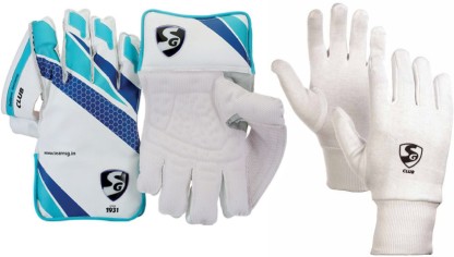 SG Club Wicket Keeping Gloves+SG Club inner Details about   SG Club Keeping Gloves Combo Men's 
