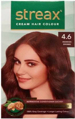 Streax Cream Hair Colour  Reddish Brown 20g + 5g , Reddish Brown - Price  in India, Buy Streax Cream Hair Colour  Reddish Brown 20g + 5g , Reddish  Brown Online