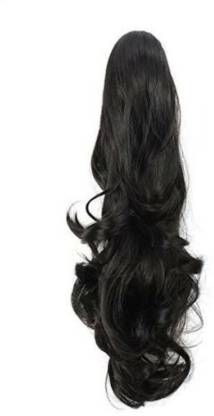 Alicc High quality precious swiss fiber Natural black Step cut ponytail wig  20second hair style clutcher Hair Extension Price in India - Buy Alicc High  quality precious swiss fiber Natural black Step