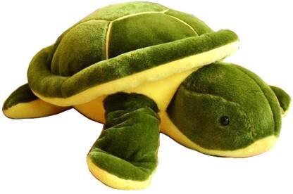 SONIA COLLECTIONS Stuffed Soft Plush Toy Green Tortoise for return gift,  birthday gifts (YELLOW & GREEN COLOUR) - 41 cm - Stuffed Soft Plush Toy Green  Tortoise for return gift, birthday gifts (