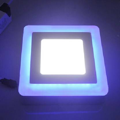 pic Purple False Ceiling Light galaxy 12 watt 6 3 surface light square blue white 3 step light pack of 1 no false ceiling required 1 year warranty recessed ceiling lamp
