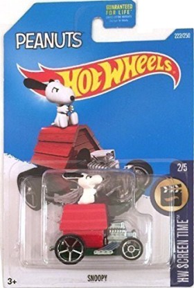 3 Hot Wheels HW Screen Time Snoopy Peanut 