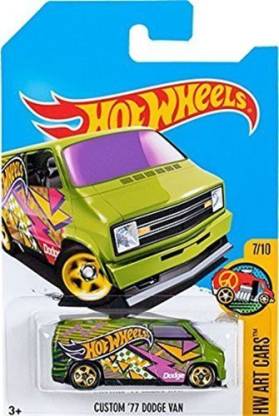 2016 Hot Wheels Kmart Exclusive Hw Art Cars 7/10 Custom '77 Dodge Van GreenB67