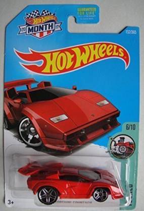 HOT WHEELS 2017 Tooned Lamborghini Countach 152/365, Red - 2017 Tooned  Lamborghini Countach 152/365, Red . shop for HOT WHEELS products in India.  