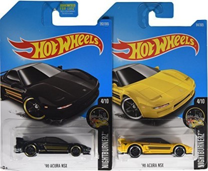 Hot Wheels 2017 #094/365 1990 ACURA NSX yellow Nightburnez 