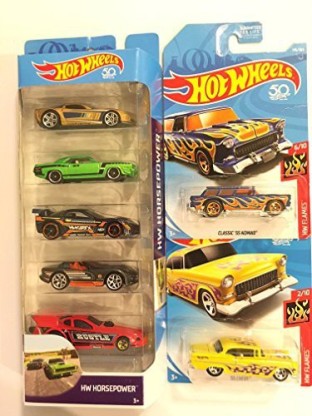 hot wheels hw horsepower 5 pack