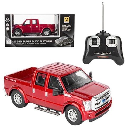Liberty Imports RC Ford F-350 Super Duty Pick Up Truck Full Function R/C Radio Remote Control Car 1:28 Scale 