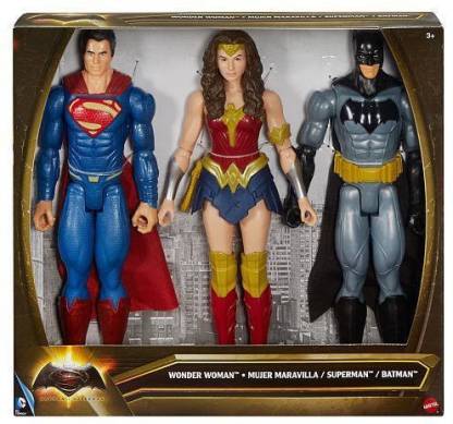 DC Comics Batman V. Superman 12 Inch Superman Wonder Woman Batman Action  Figure Set - Batman V. Superman 12 Inch Superman Wonder Woman Batman Action  Figure Set . Buy Superman, Wonder Woman,