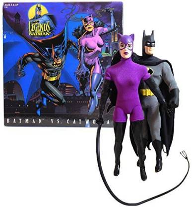 BATMAN Kenner Year 1996 Dc Comicss Legends Of Series 2 Pack 12 Inch Tall  Action Figure Set - Vs. Catwoman With Whip - Kenner Year 1996 Dc Comicss  Legends Of Series 2