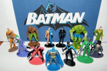 DC Comics Batman Superhero And Villains Mini Toy Figure Set Of 12 With  Catwoman, Joker, Robin, Nightwing Etc - Batman Superhero And Villains Mini  Toy Figure Set Of 12 With Catwoman, Joker,