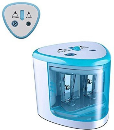 Pencil Sharpener for Kids,KKUYI Electric Pencil Sharpeners,Dual Holes Automatic Pencil Sharpener,Battery and USB Operated,Anti-Slip,Perfect for No.2 and Colored Pencils 