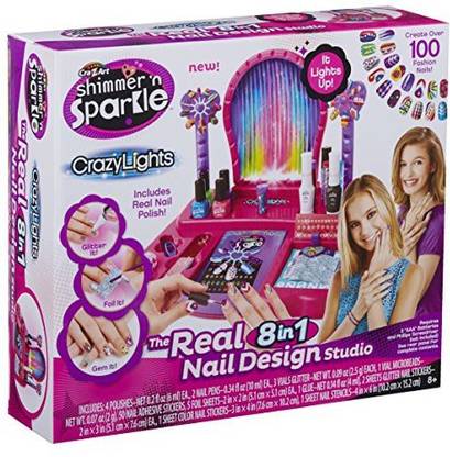 Cra-Z-Art Shimmer N' Sparkle - Crazy Lights Real 8-in-1 Nail Design Studio - Shimmer N' Sparkle - Crazy Lights Real 8-in-1 Nail Design Studio . shop for Cra-Z-Art products in India. | Cra-Z-Art Shimmer N' Sparkle - Crazy Lights Real 8-in-1 Nail Design Studio - Shimmer N' Sparkle - Crazy Lights Real 8-in-1 Nail Design Studio . shop for Cra-Z-Art products in India. |