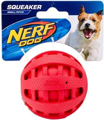 Nerf Dog Checker Squeak Ball 