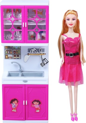 toy barbie kitchen set