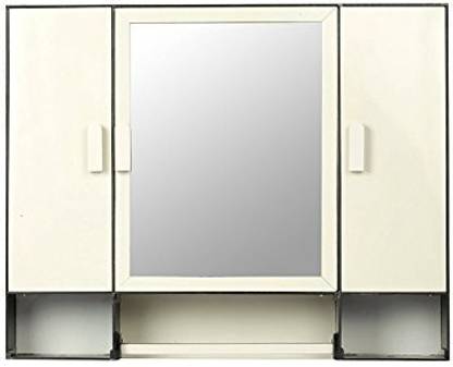 Kosmo Jupiter Rod Ivory 3 Star Bathroom Mirror Cabinet With Storage Chest Napkin Rod 3 Door Bathroom Cabinet Plastic Closet Black Mix Ivory 20416 Plastic Wall Shelf Price In India