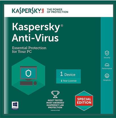 Kaspersky Anti-virus 1.0 User 1 Year