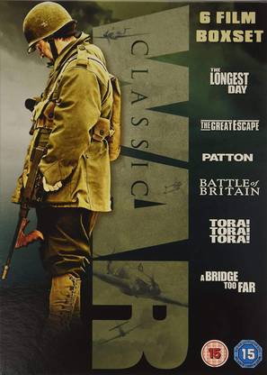 Classic War 6 Movies Collection The Longest Day The Great Escape Patton Battle
