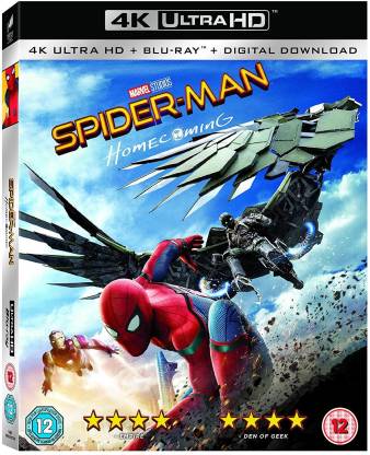 Spider-Man: Homecoming (4K UHD + Blu-ray + Digital Download + UV) (2-Disc  Set Includes all New 12-Page Comic!) (Slipcase Packaging + Fully Packaged  Import) (Region Free) Price in India - Buy Spider-Man: