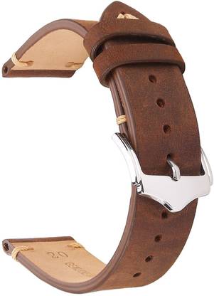 20mm smartwatch strap leather Clearance