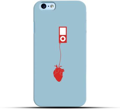 Saavre Back Cover for Heart, Ipod, Music Is Life, Blue for IPHONE 6
