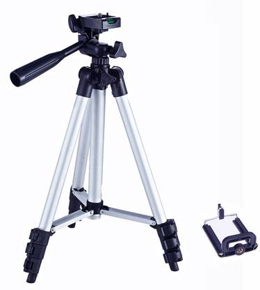 buy genuine tripod 3110 with holder mount for android mobile portable adjustable lightweight camera stand with three dimensional head quick release