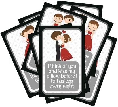 SYGA Set of 8 Exciting Lives Love Story Romantic Love Cards - Birthday, Anniversary Gift, pre Wedding Photo Shoot, Post Wedding Photoshoot Greeting Card