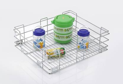 Keepwell Stainless Steel Plain Kitchen Basket Modular Kitchen Basket Kitchen Trolley Storage Basket For Kitchen Utensils Size 17x20x6 Inch Storage Basket Price In India Buy Keepwell Stainless Steel