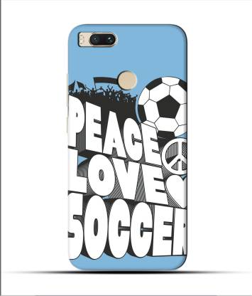 Saavre Back Cover for Peace Love Soccer,Soccer Lover for MI A1