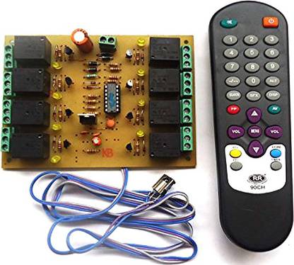 8 Channel Relay Board With Ir Remote Control Circuit ...