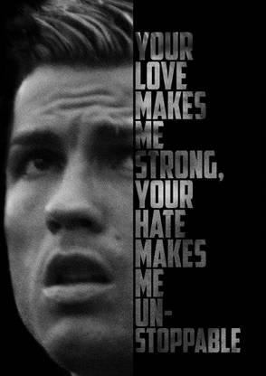 Cristiano Ronaldo Motivational Quote Poster Cr7 Juventus Inspirational Poster For Students Cricketer Sportsman Study Room Photographic Paper Sports Posters In India Buy Art Film Design Movie Music Nature And Educational