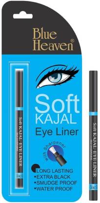 Blue Heaven Soft Kajal Eye Liner (Black)  (Black, 30 g)