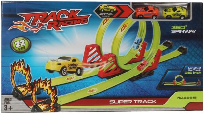 Track Set Super Speed Race Vehicle Playsets Play Toys for Boys Kids