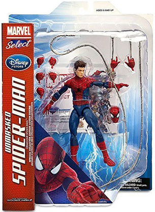 DIAMOND SELECT Disney Store Marvel Unmasked Spider-Man Action Figure 7'' H  - Disney Store Marvel Unmasked Spider-Man Action Figure 7'' H . Buy  Spiderman toys in India. shop for DIAMOND SELECT products