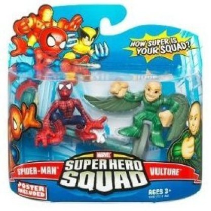MARVEL COMICS SPIDERMAN SPIDER-MAN 2008 HASBRO SUPER HERO SQUAD ACTION FIGURE #2 